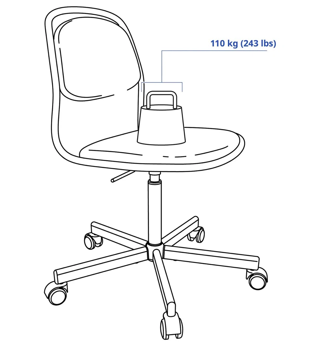 Black Office Chair - photo 4