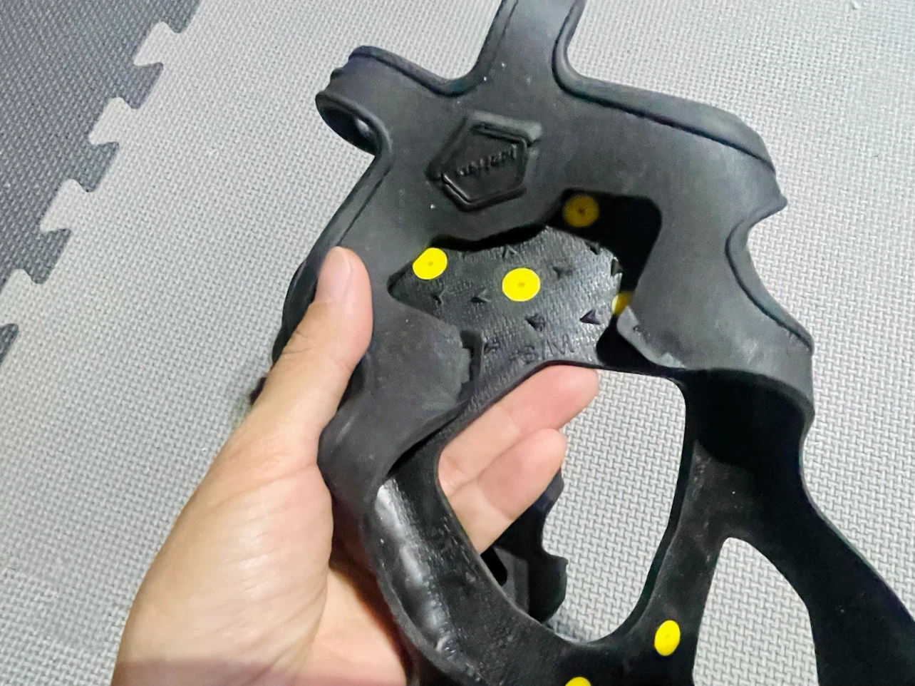 Black Ice Cleats with Yellow Spikes - photo 2