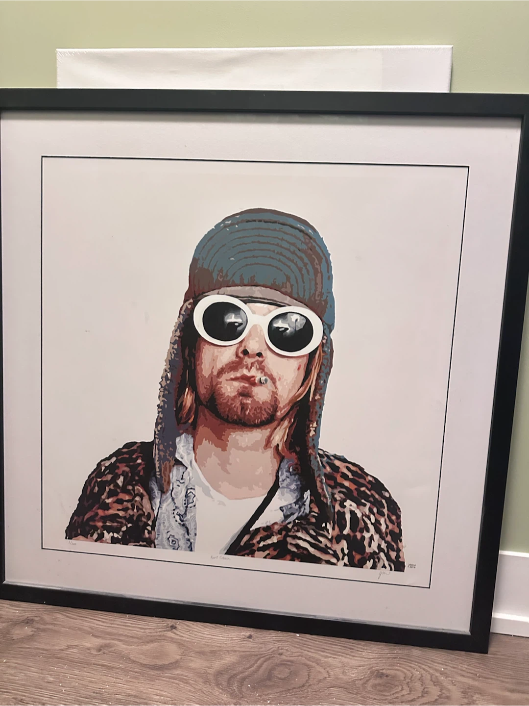 Framed Kurt Cobain Art Print - photo 3