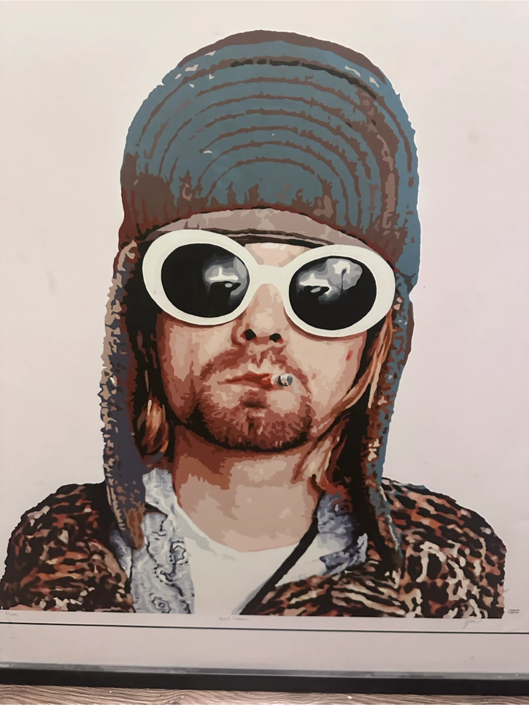 Framed Kurt Cobain Art Print