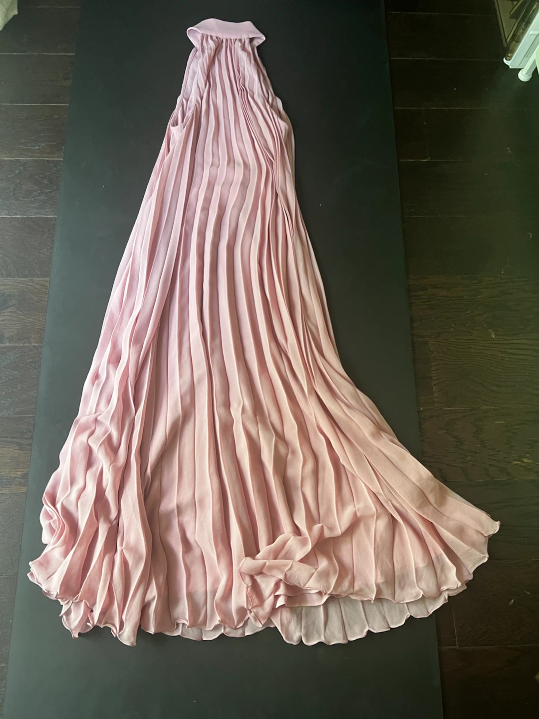 Wilfred Pink Pleated Halter Dress