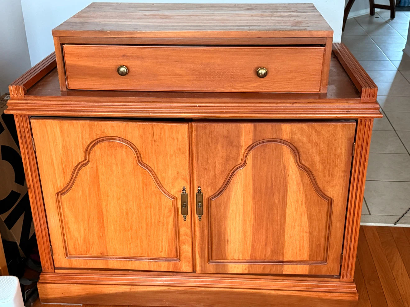 Wooden Cabinet with Drawer