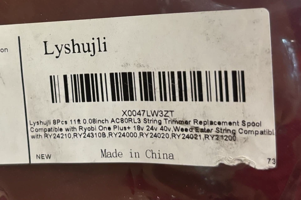 Lyshujli 8Pcs String Trimmer Spools 11Ft 0.08inch - photo 2