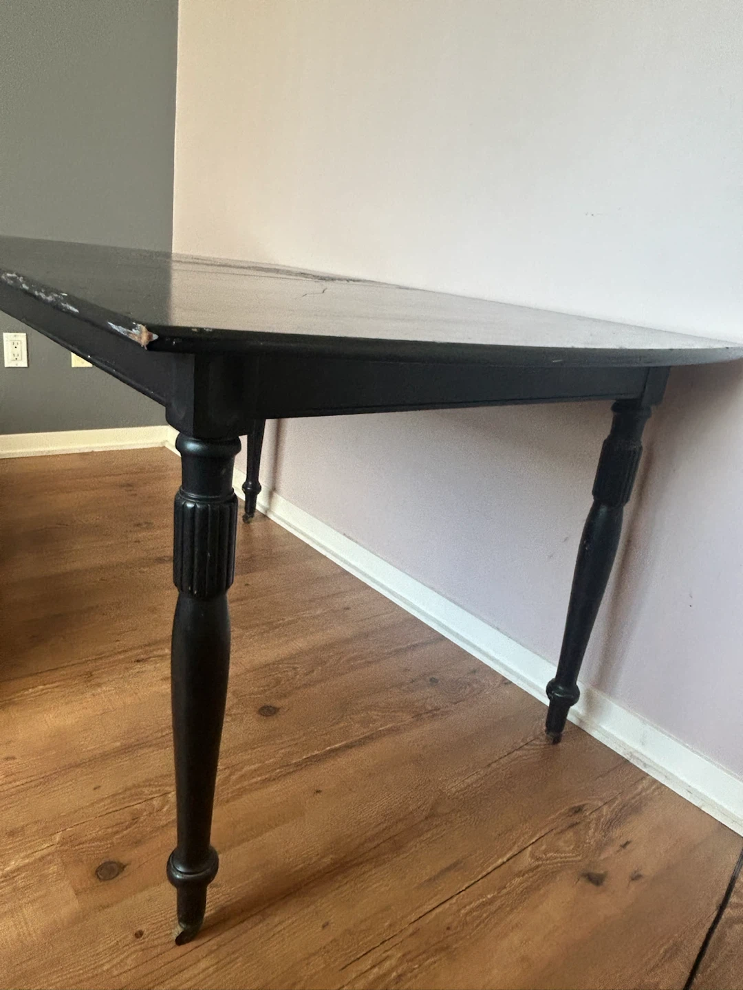 Black Drop Leaf Table - photo 5