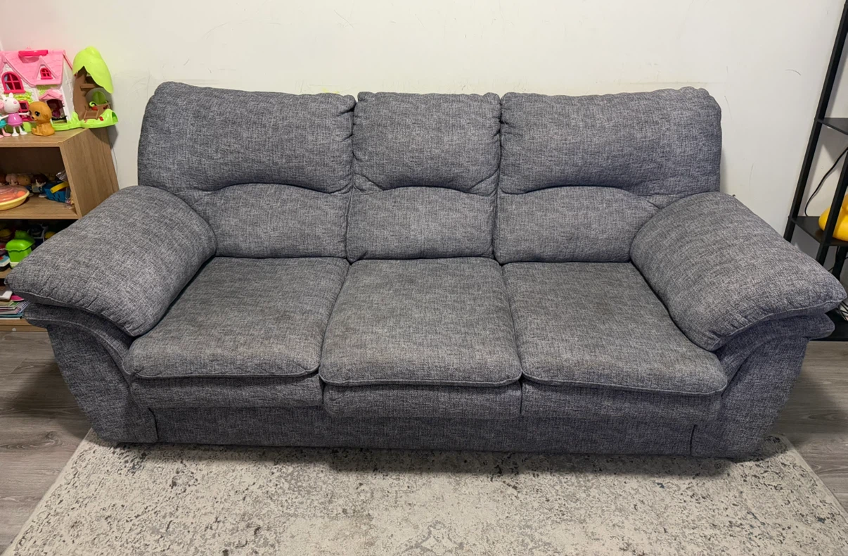 Grey 3-Seater Sofa