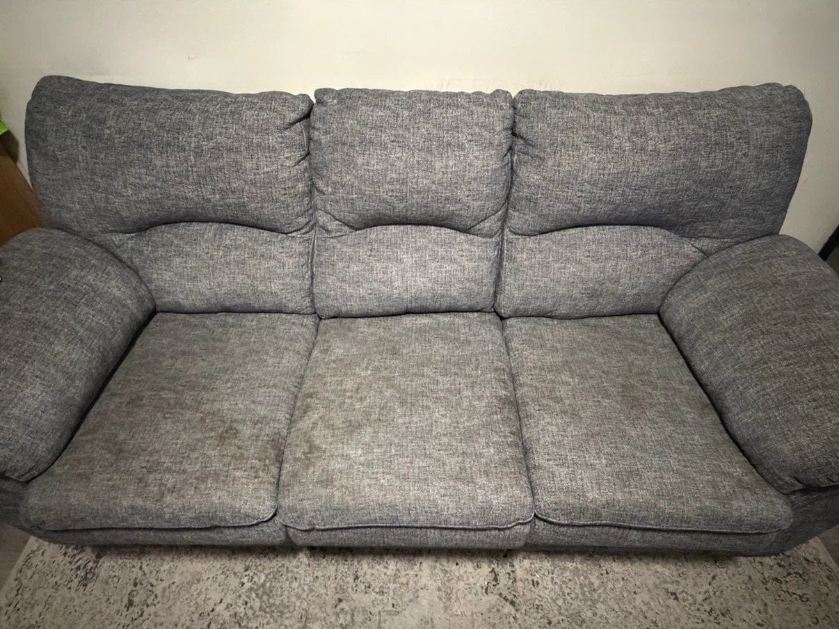 Grey 3-Seater Sofa - photo 4