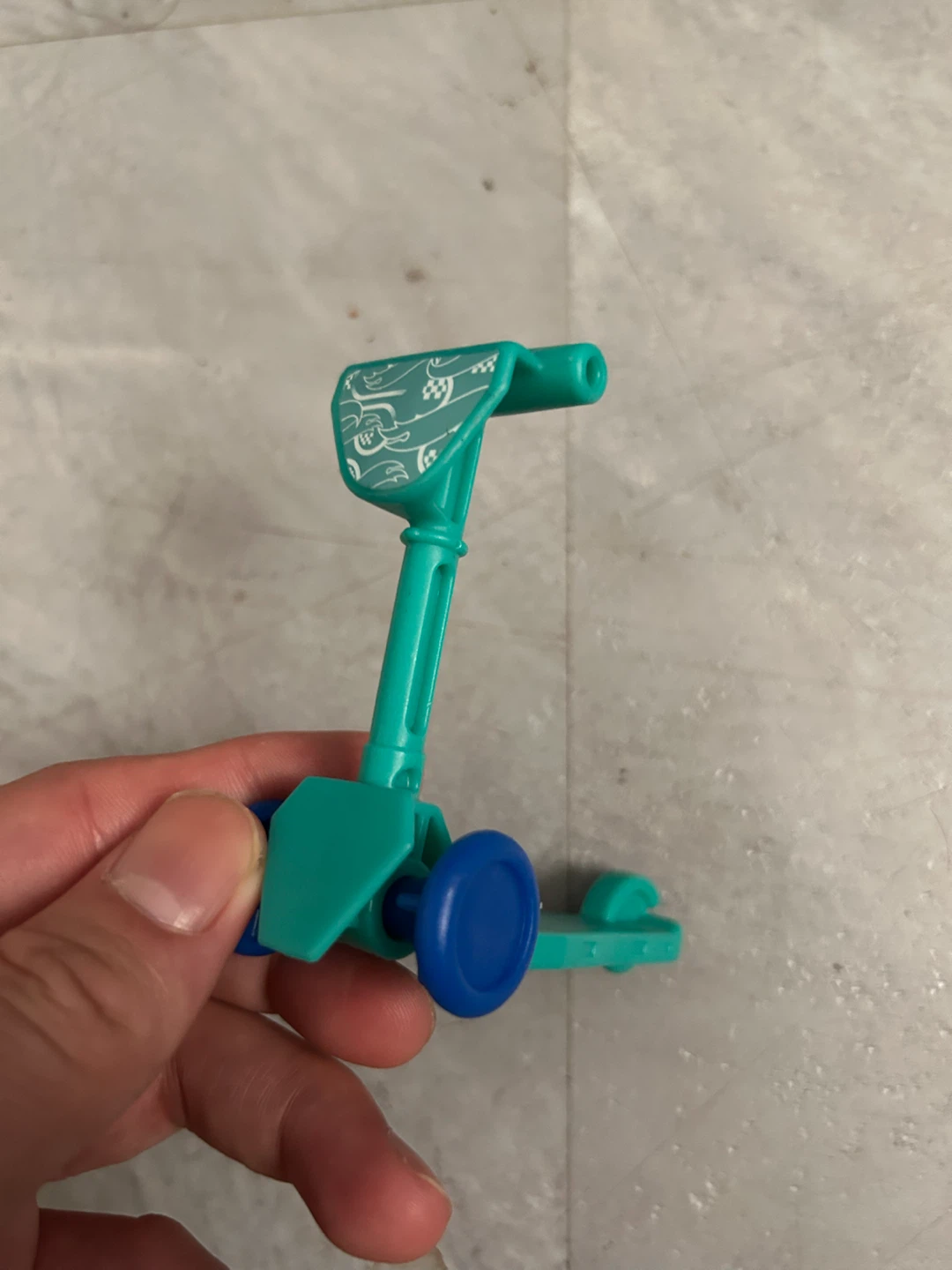 Teal and Blue Toy Scooter Mcdonald’s HM toy