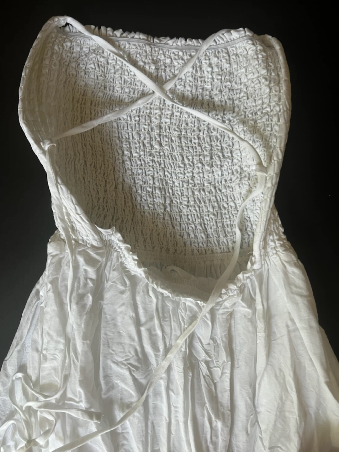 Wilfred White Smocked Maxi Dress - photo 4