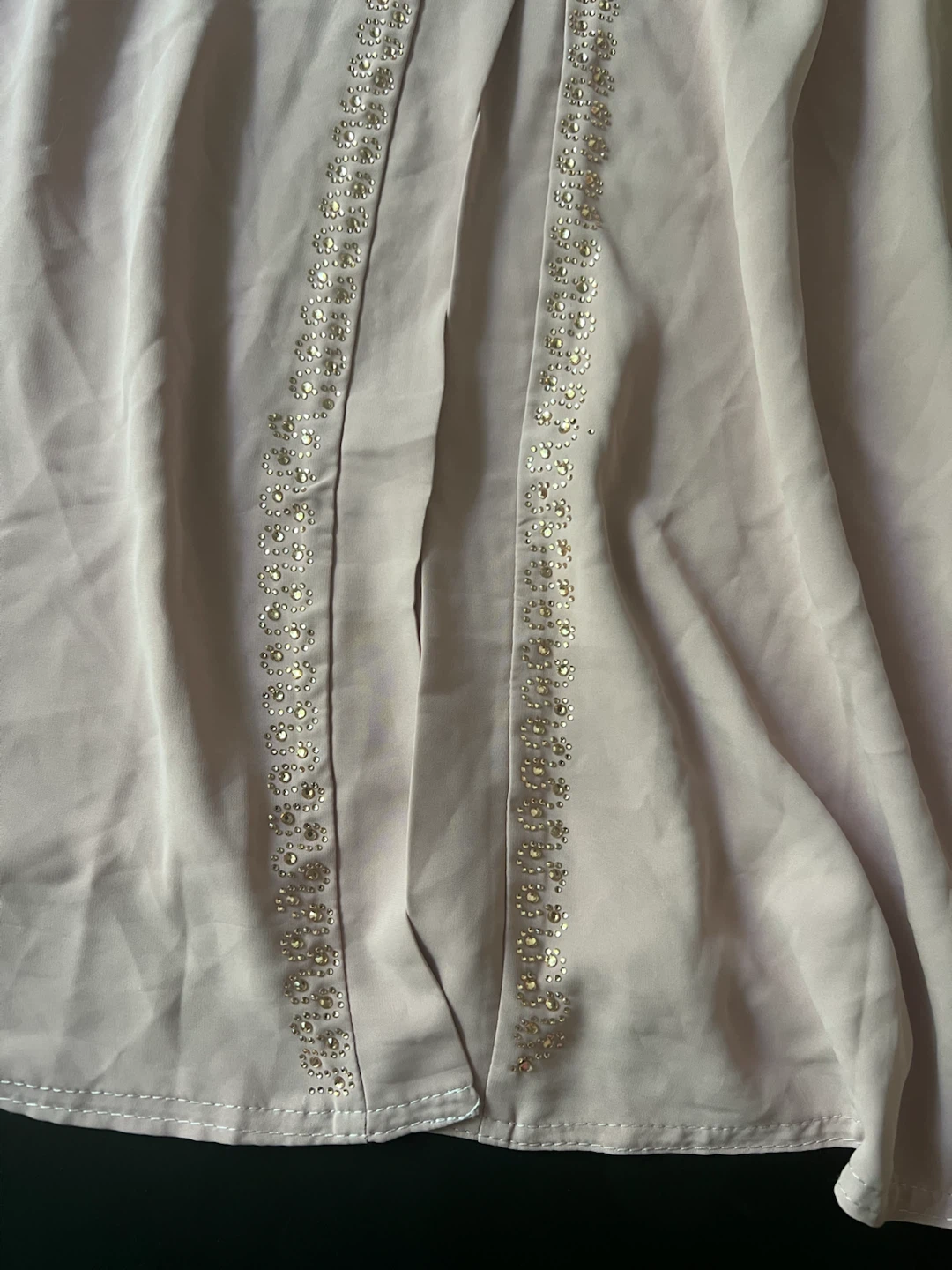 Pink Embellished Open Abaya - photo 2