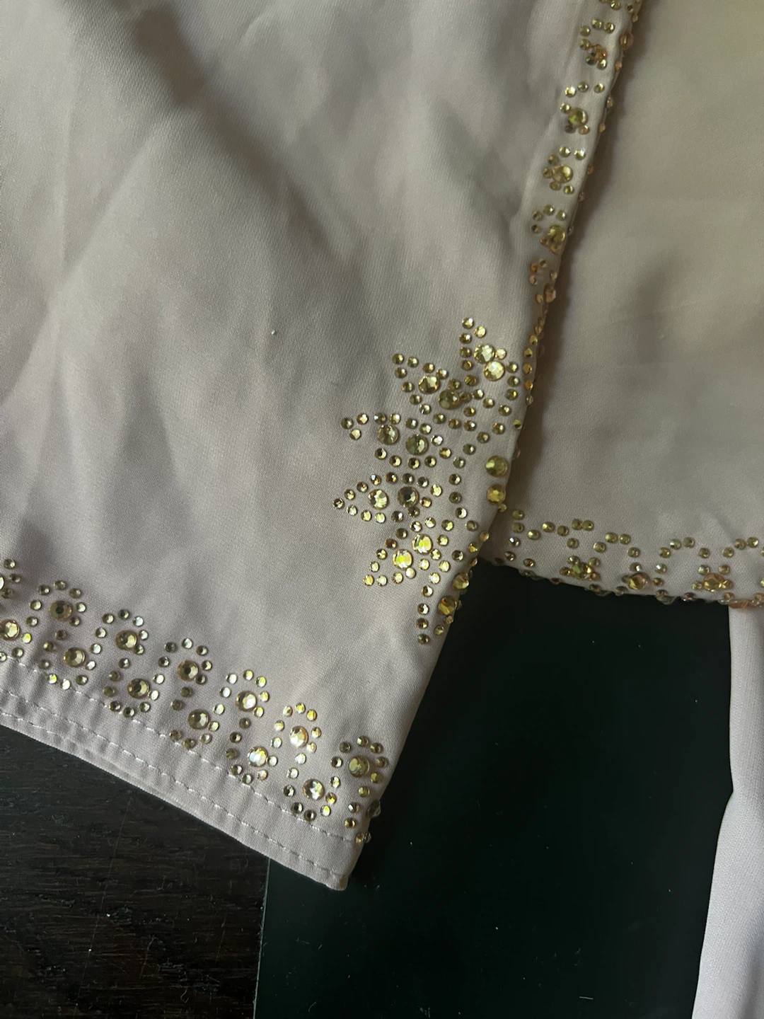 Pink Embellished Open Abaya - photo 4