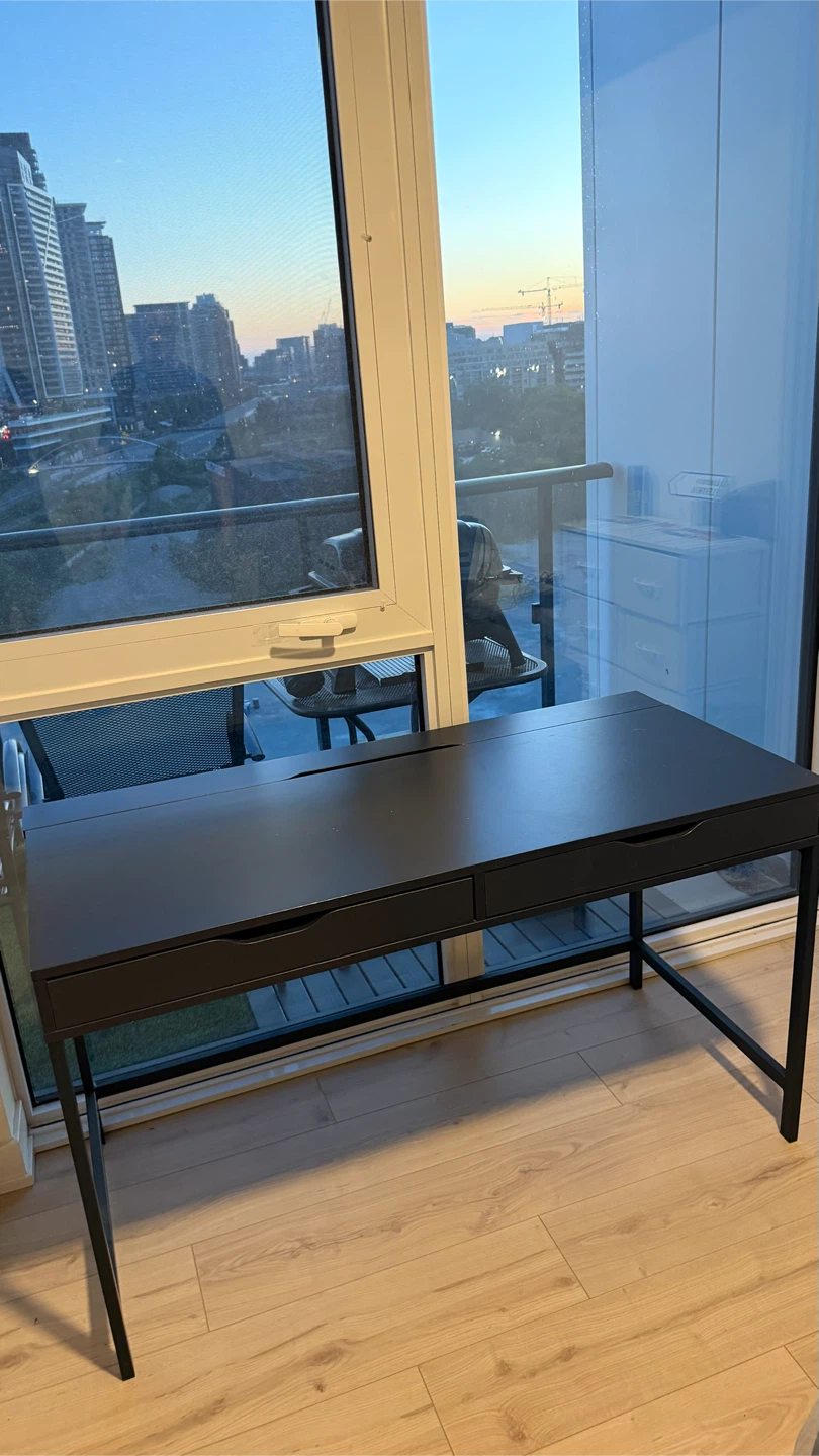 Blue Two-Drawer Desk