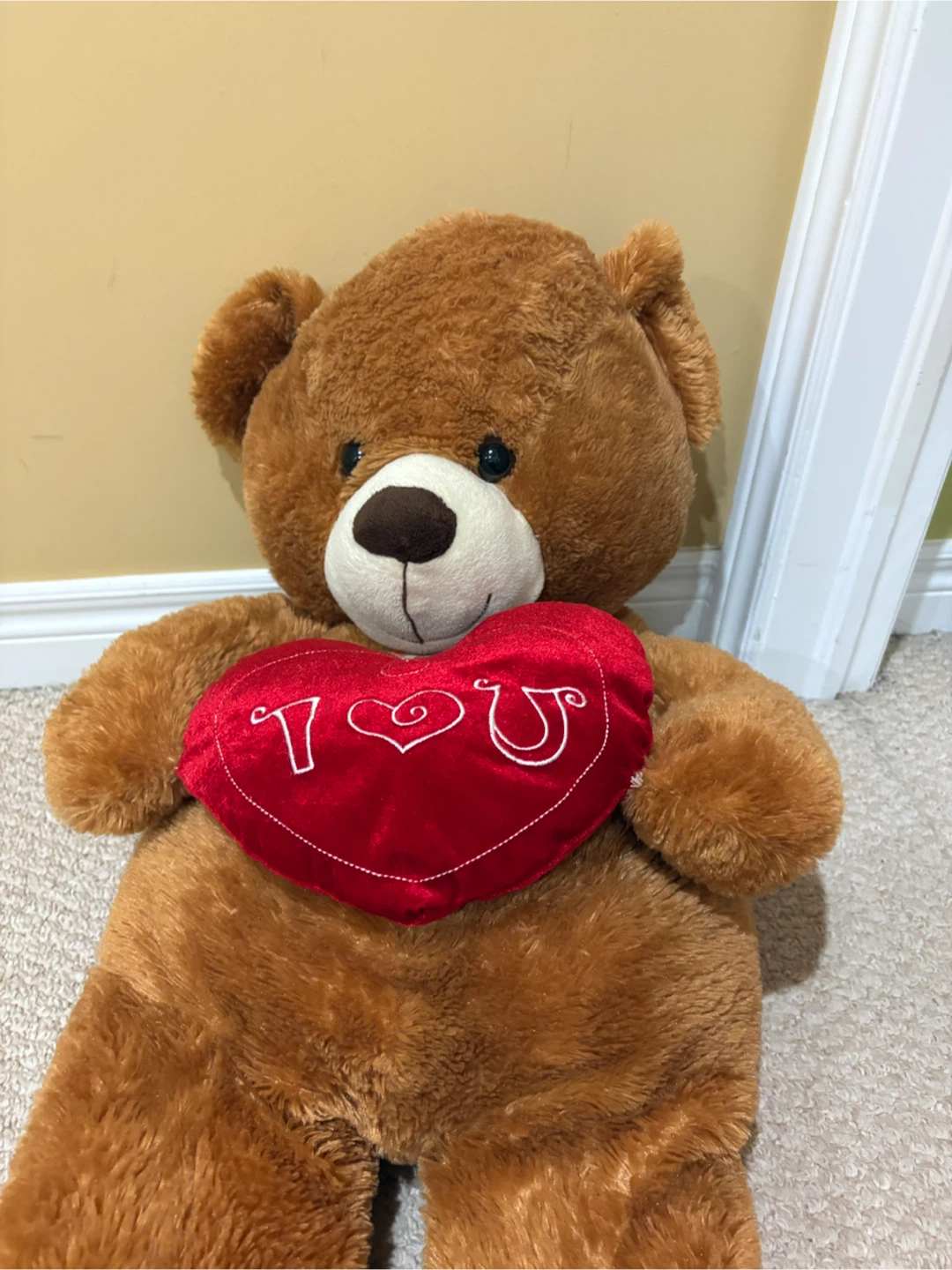 Brown Teddy Bear with "I Love You" Heart