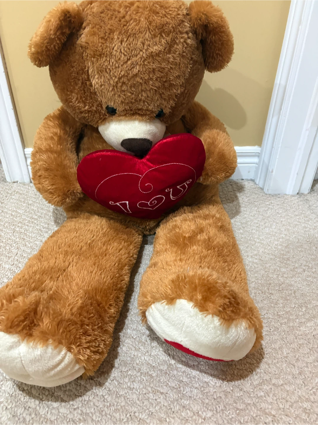 Brown Teddy Bear with "I Love You" Heart - photo 2