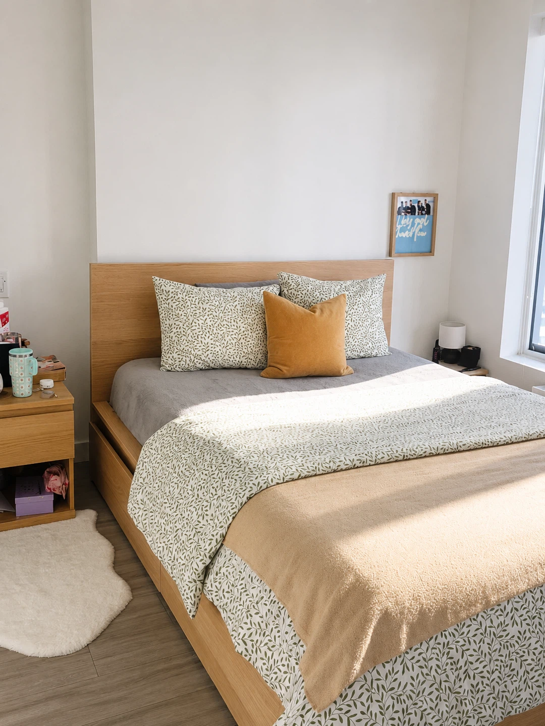 IKEA MALM Queen Bed Frame+ 4 Storage Drawers | Moving Sale