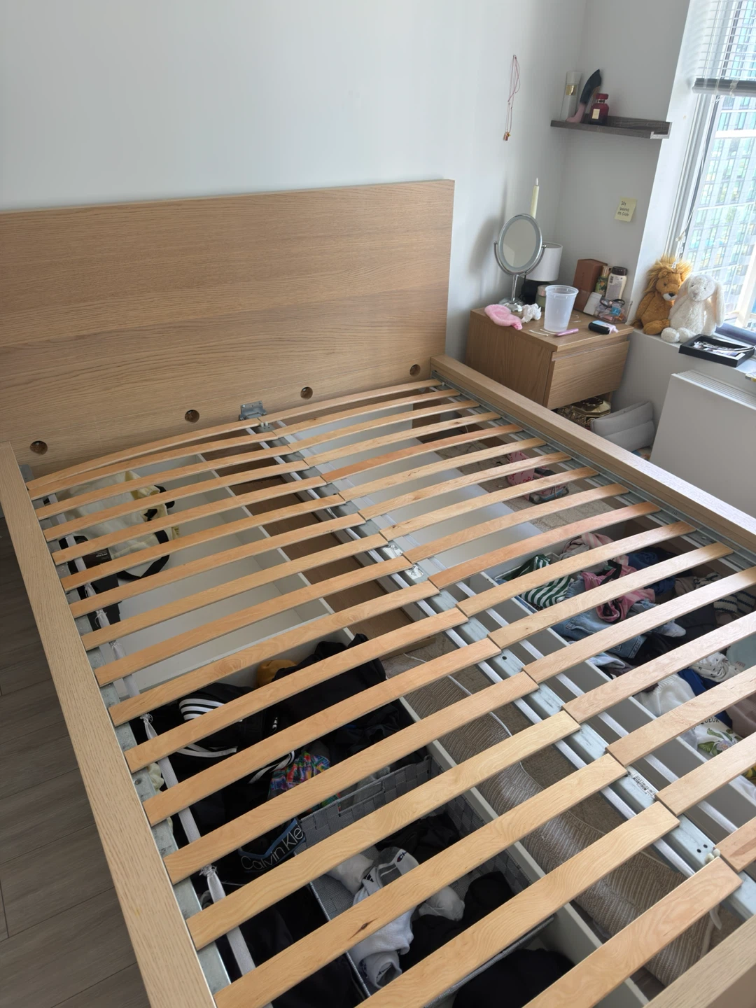 IKEA MALM Queen Bed Frame+ 4 Storage Drawers | Moving Sale - photo 2