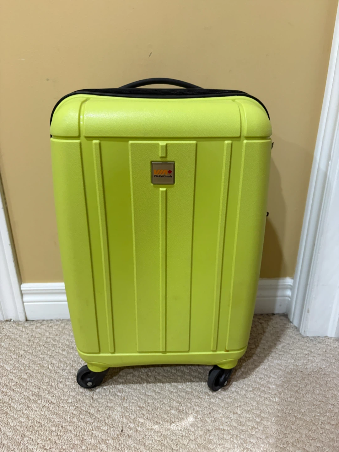 VIA Rail Luggage - Lime Green