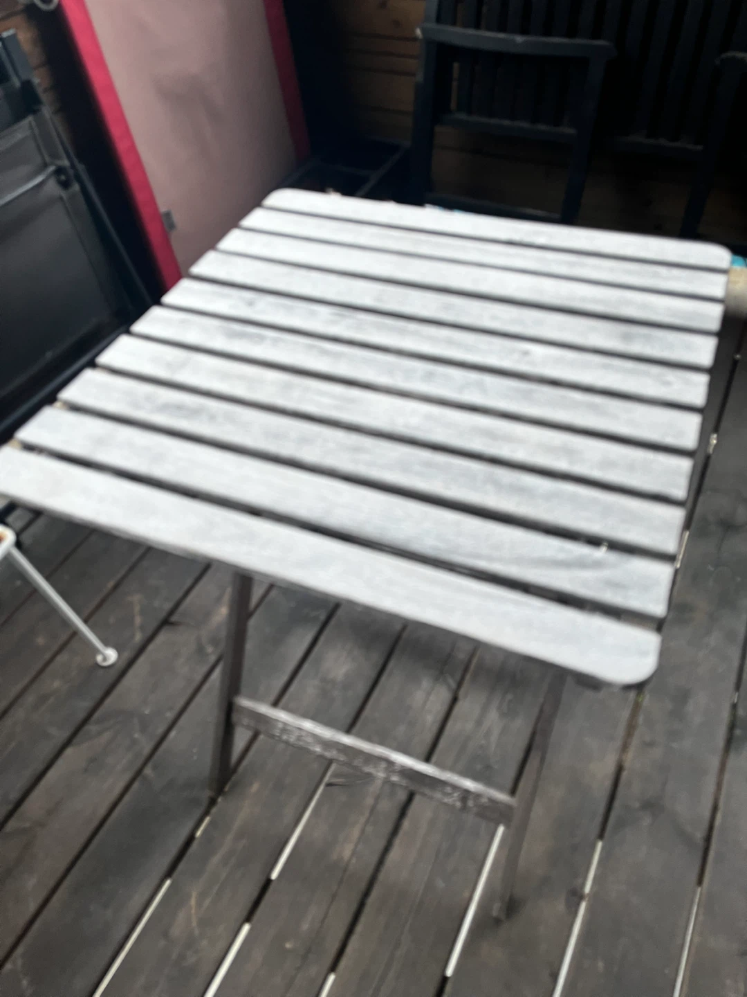4 bar stool and folding table - photo 2