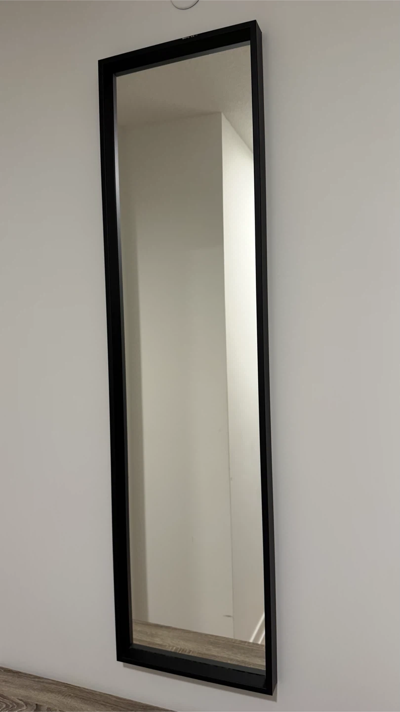 Full Length Black Framed Mirror