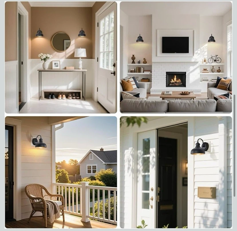 New 2 Pack Outdoor Barn Light Fixtures - photo 3