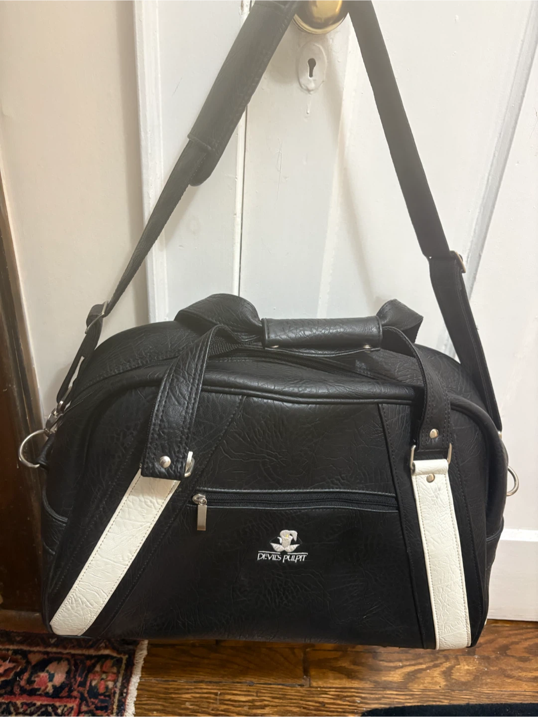Devils Pulpit vintage Black Duffel Bag
