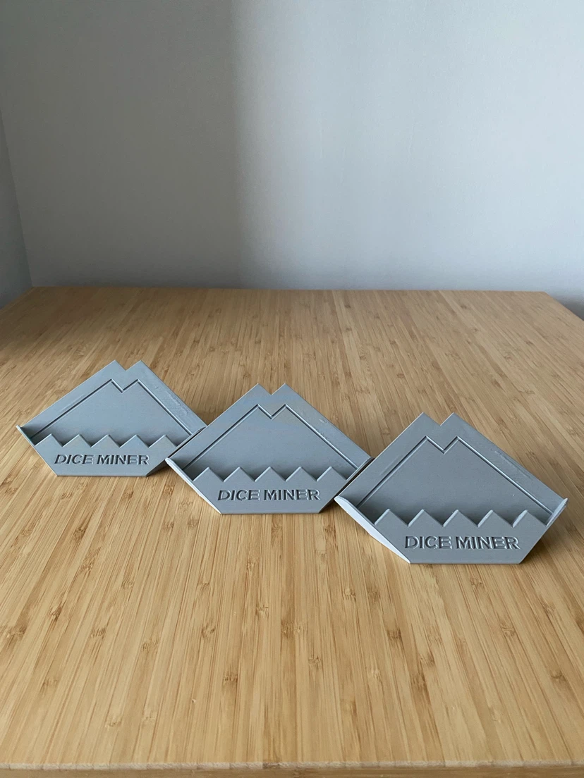 Dice Miner 3D Printed Mountains