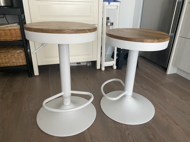 Adjustable Swivel Bar Stools (Set of 2)