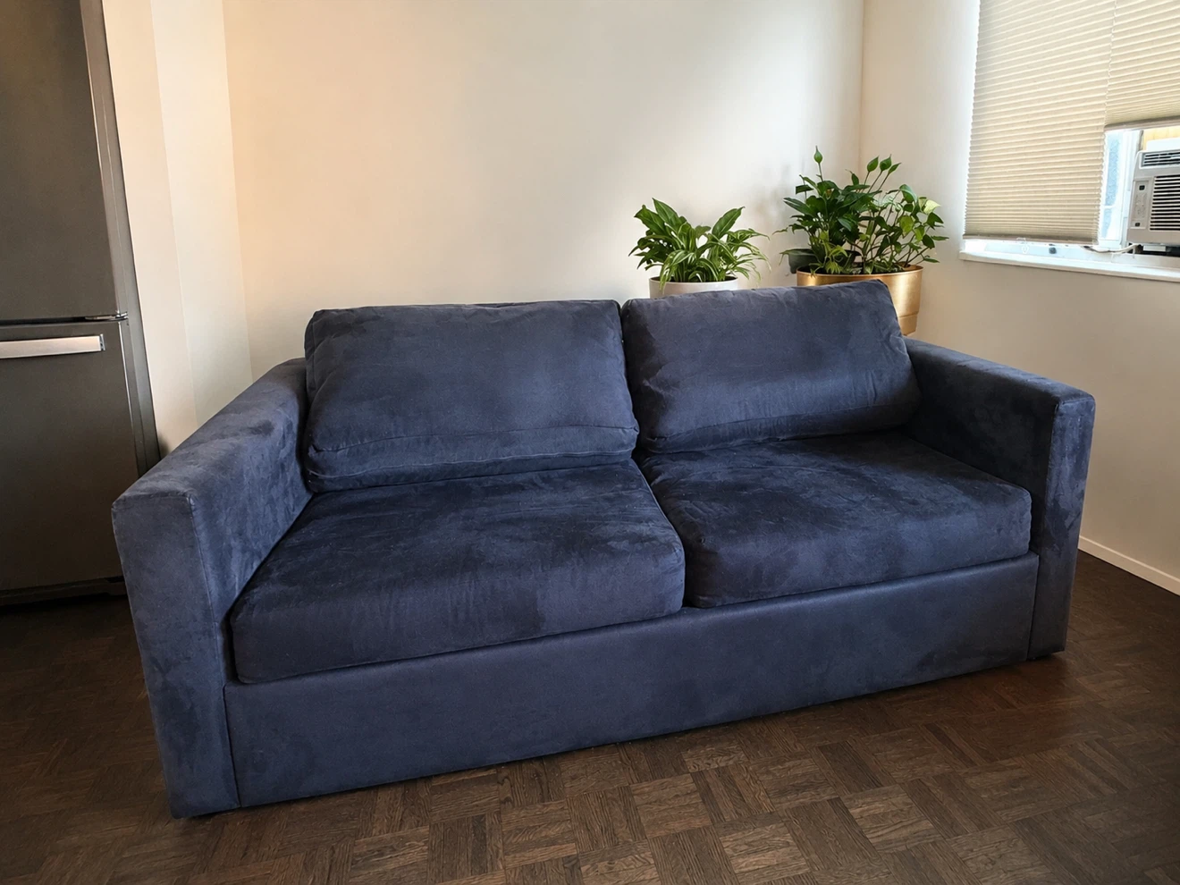Dark Blue Sleeper Sofa