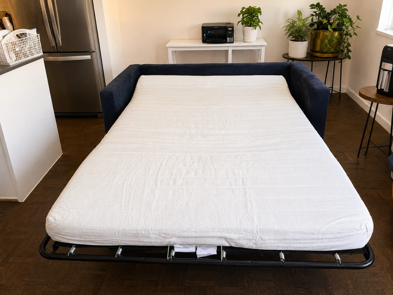 Dark Blue Sleeper Sofa - photo 3