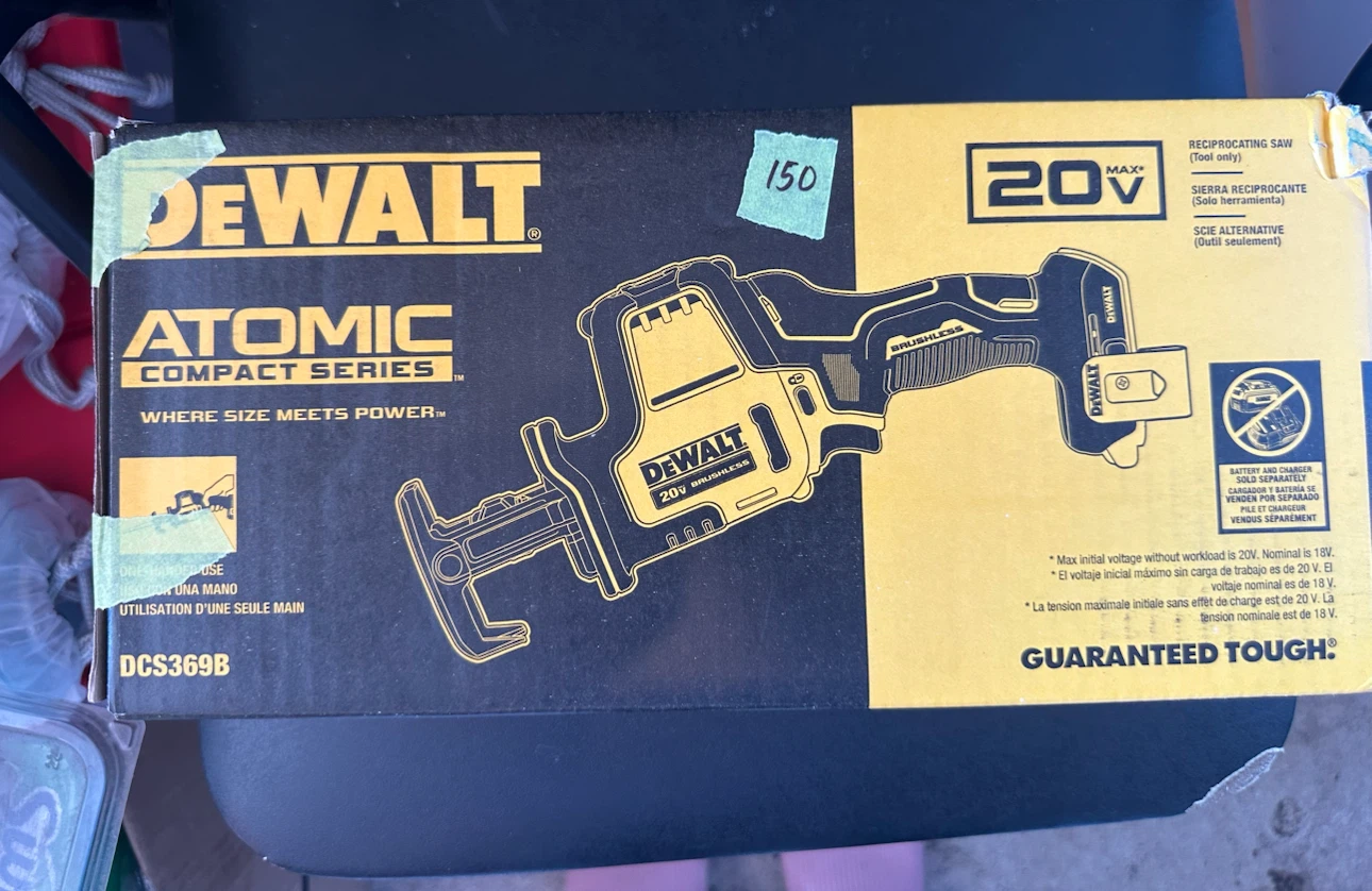 DEWALT ATOMIC 20V MAX Reciprocating Saw Tool Only (DCS369B)