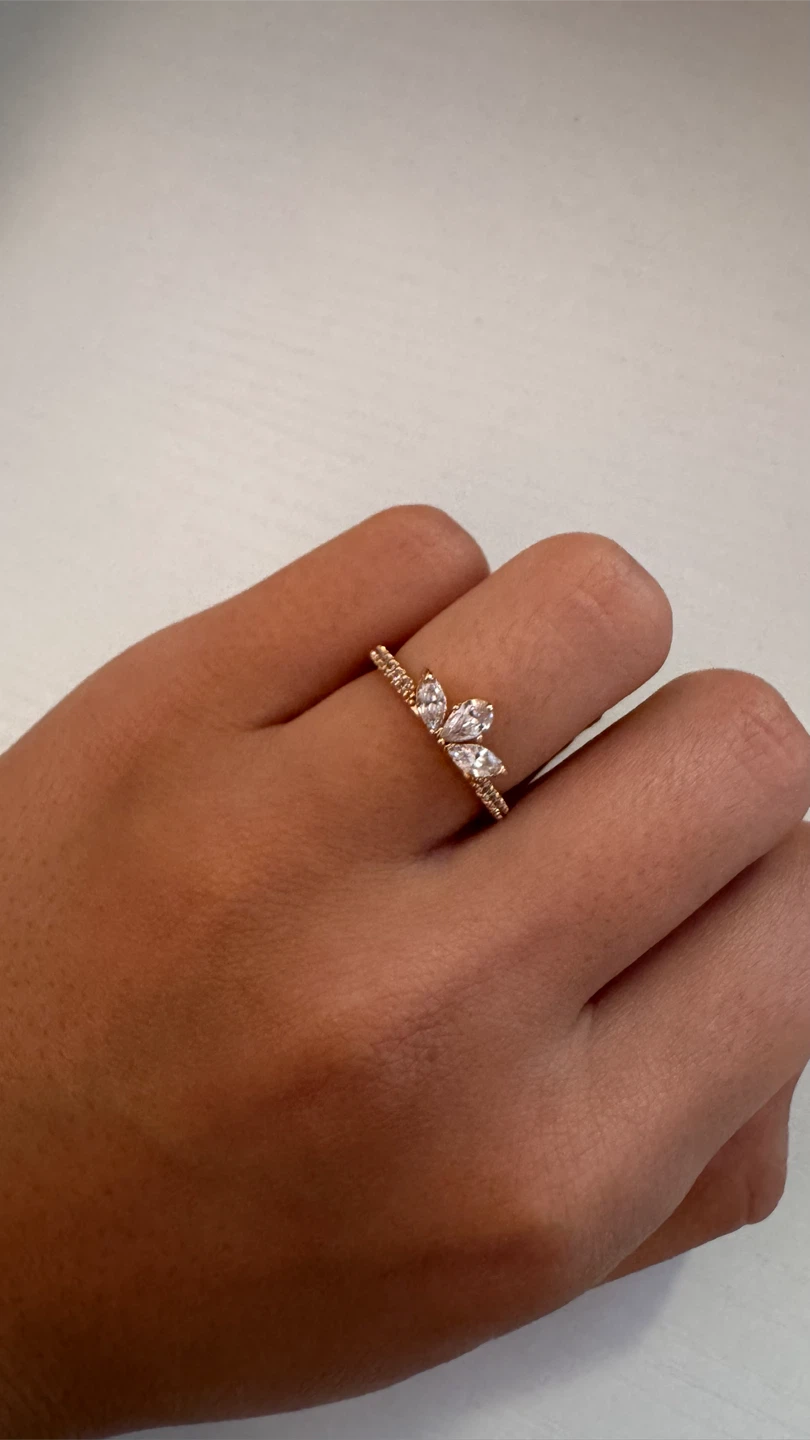 14K Rose Gold-Plated Pandora Stackable Rings - photo 2
