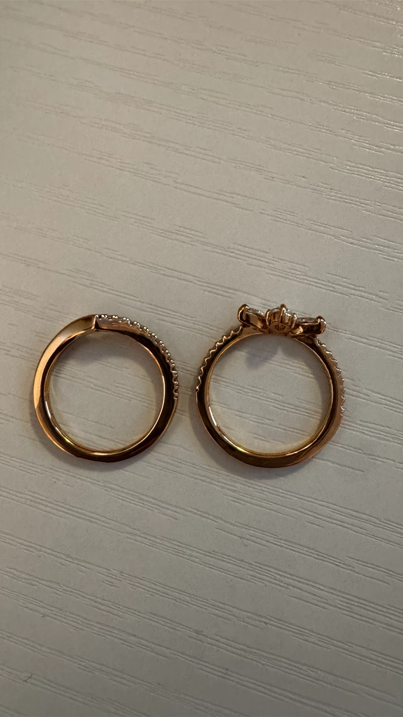 14K Rose Gold-Plated Pandora Stackable Rings - photo 3