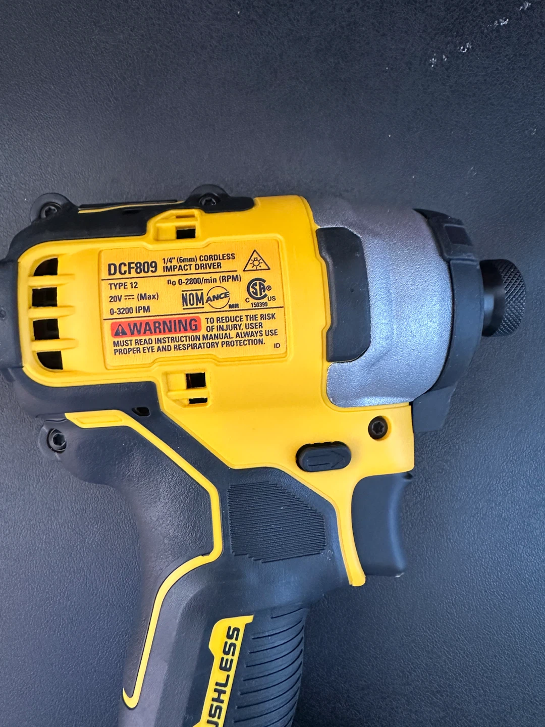 DEWALT DCF809 20V MAX Cordless Impact Driver - photo 2
