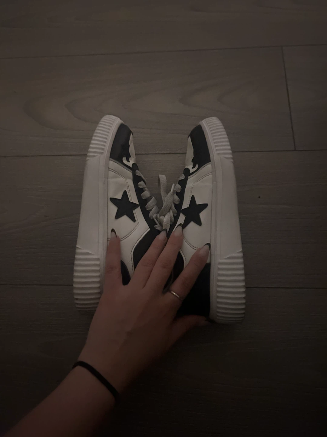 White & Black Star Sneakers - photo 3