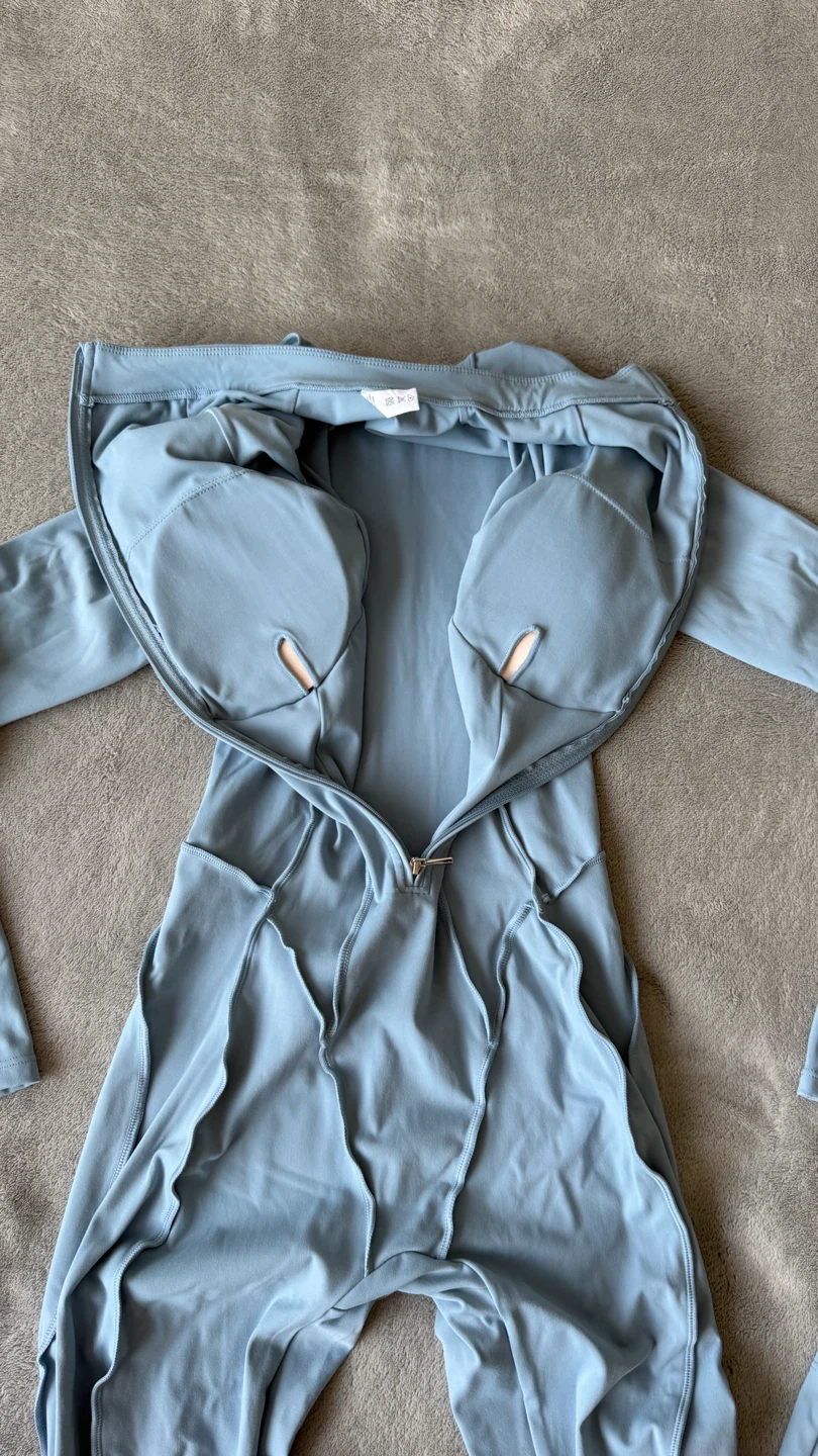 Size S  Yoga Bodysuit - Light Blue - photo 5