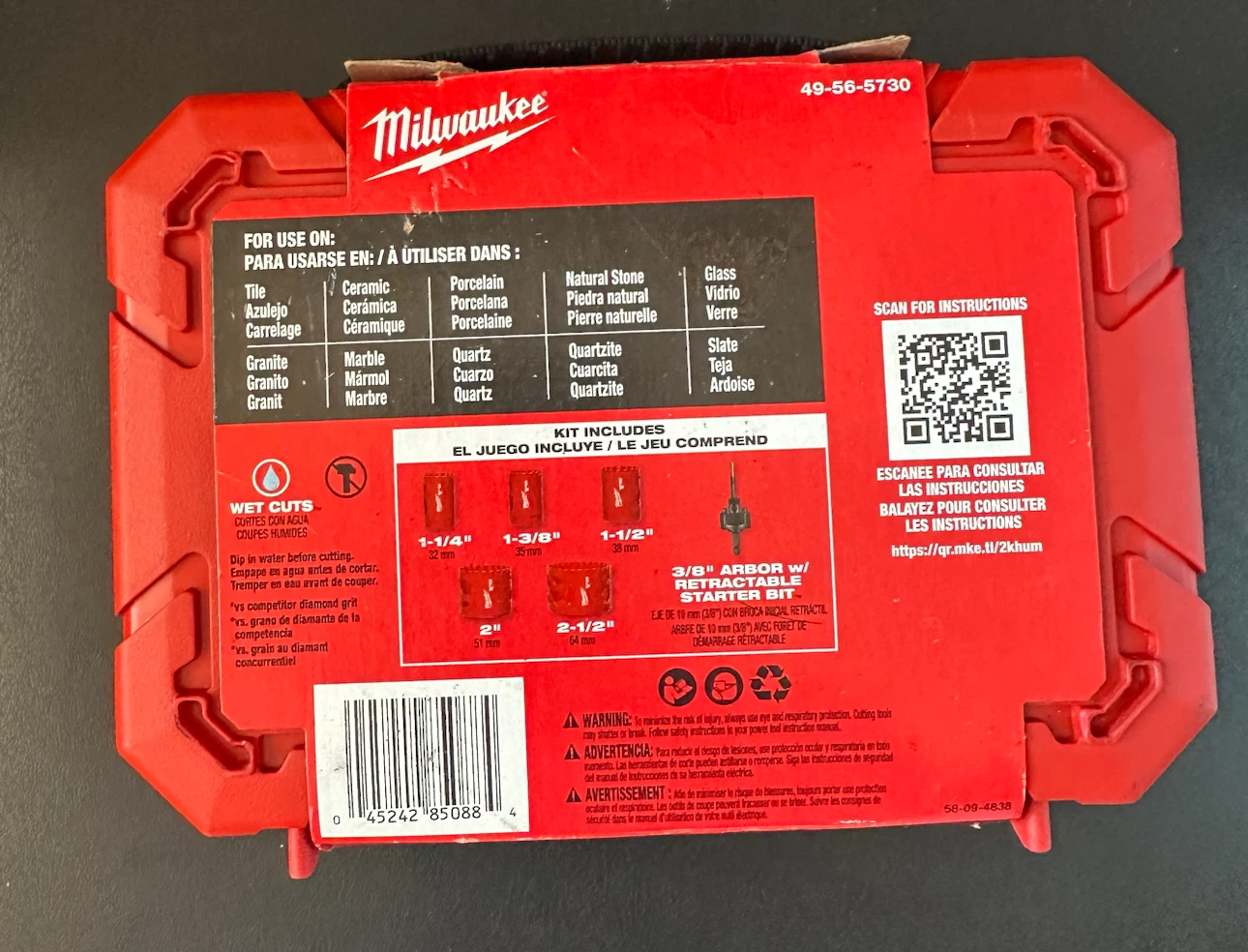 Milwaukee Diamond Max Hole Saw Kit 6 Pc. - photo 2