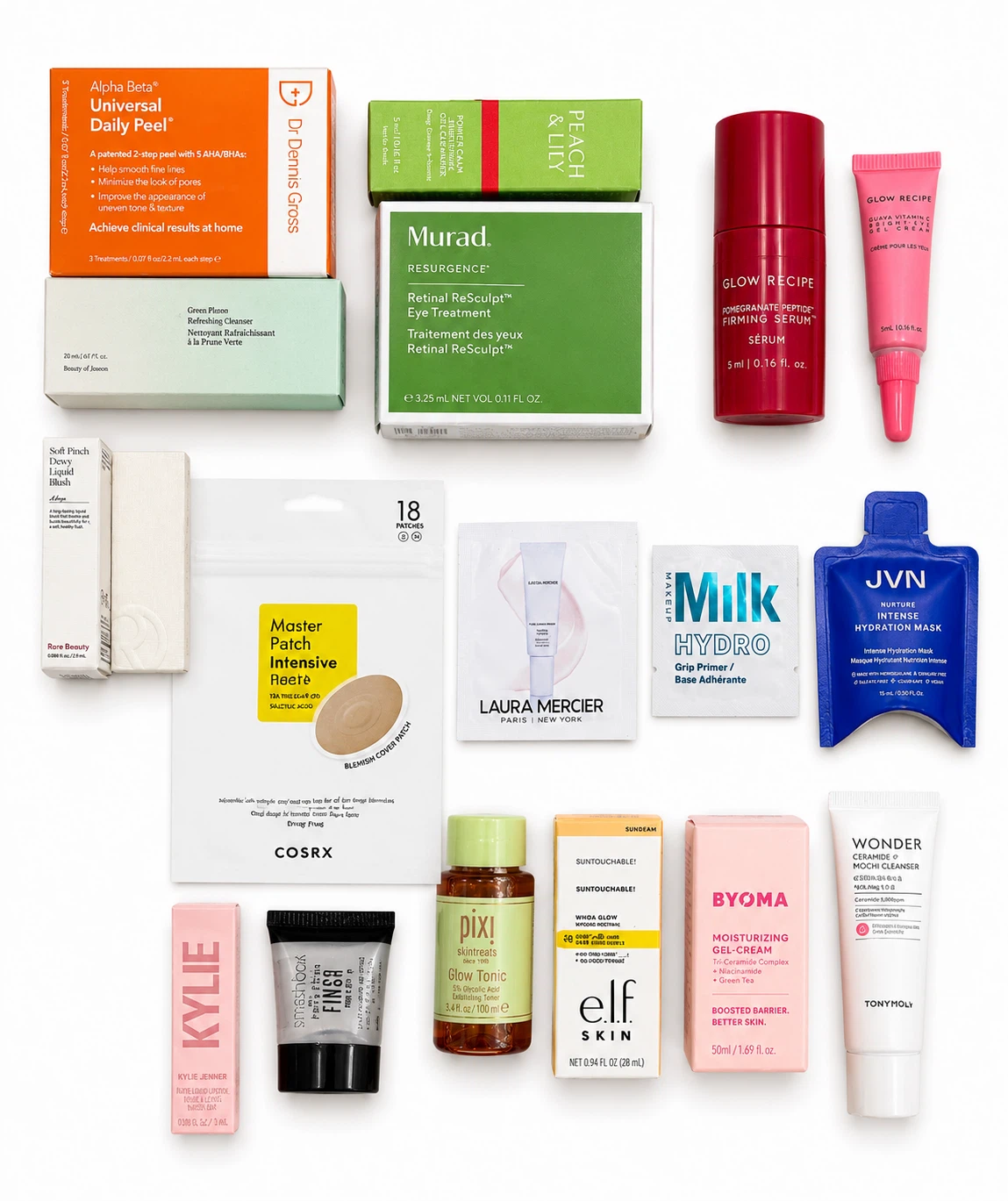 Various Skincare Samples and Miniatures