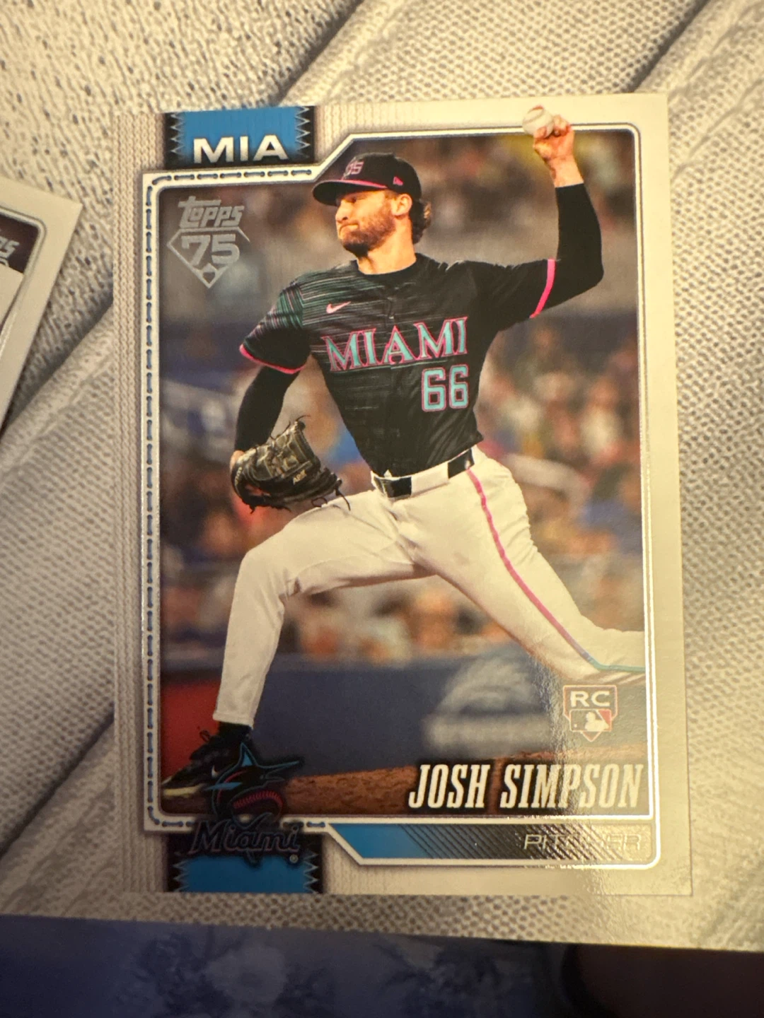 Topps 75th Anniversary Josh Simpson RC Baseball Card