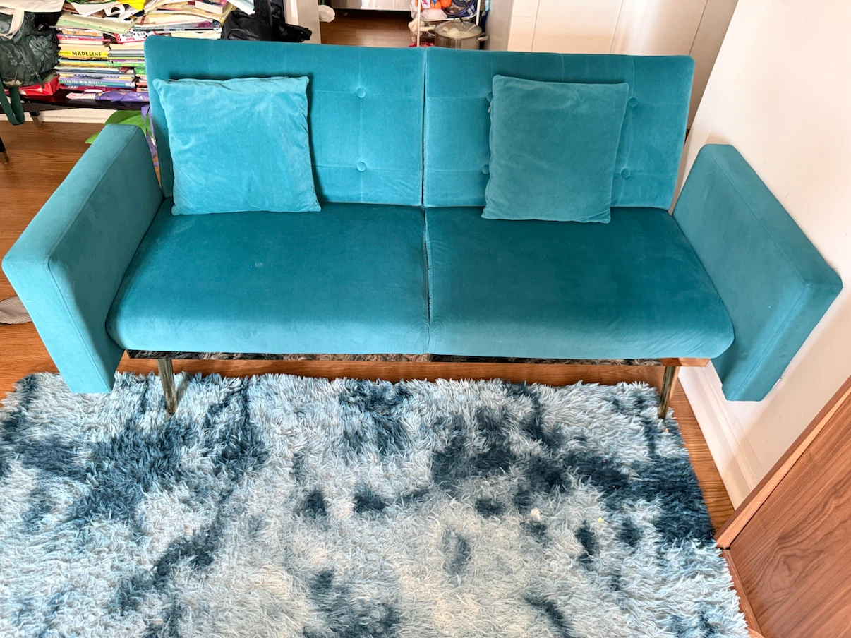 Selling a Teal Futon