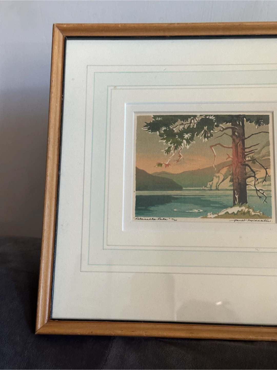 Kalamalka Lake Limited Edition Serigraph by Janet Middleton - photo 2