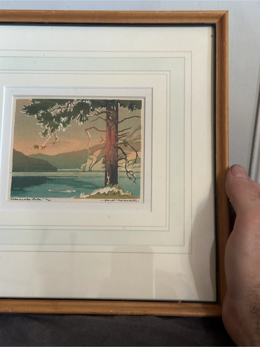 Kalamalka Lake Limited Edition Serigraph by Janet Middleton - photo 3