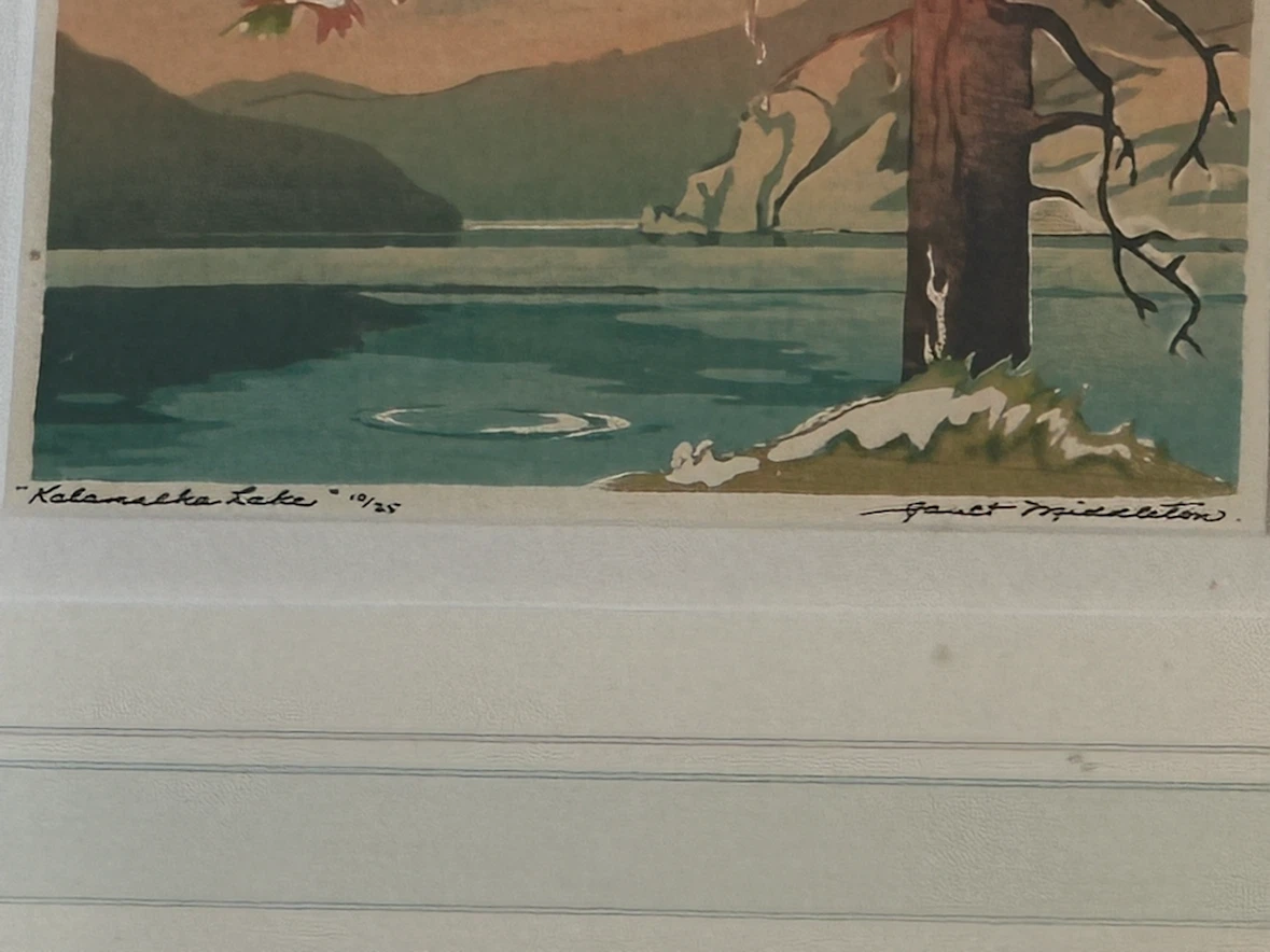 Kalamalka Lake Limited Edition Serigraph by Janet Middleton - photo 4