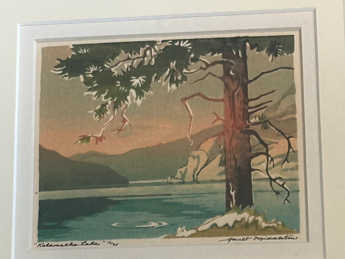 Kalamalka Lake Limited Edition Serigraph by Janet Middleton - photo 5