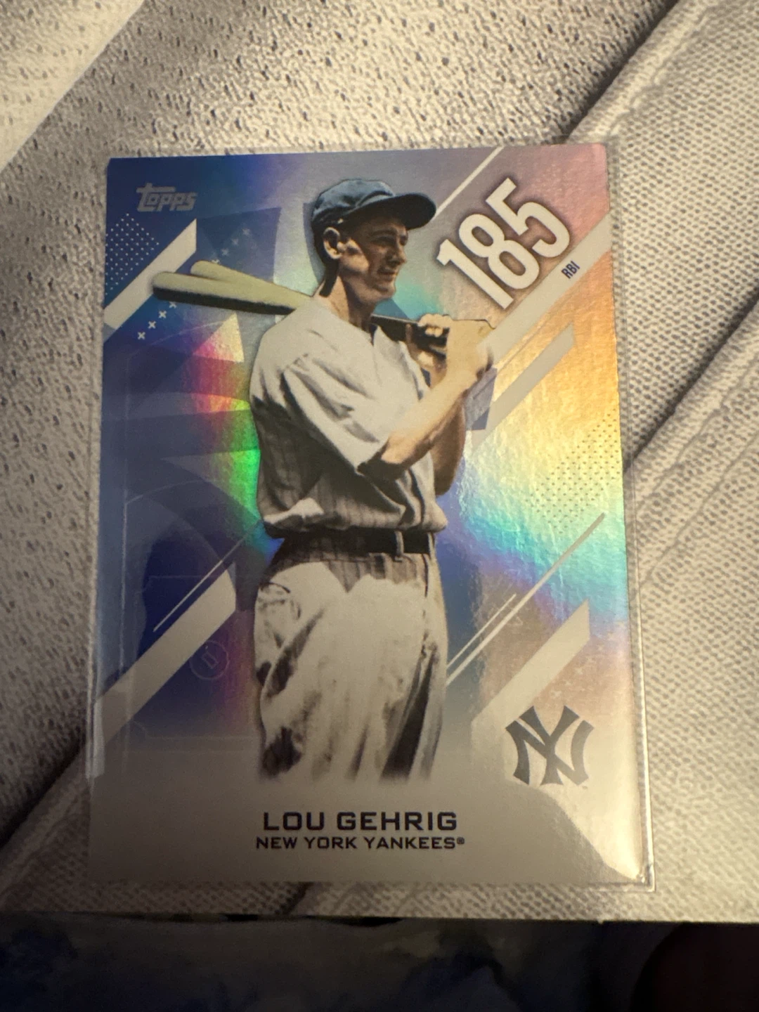 Topps 2022 Lou Gehrig Baseball Card