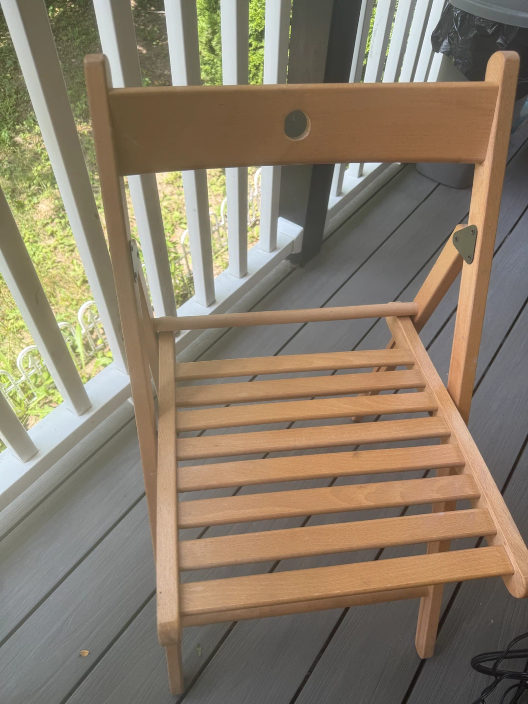 4 Wooden Folding Chair with 2 tables