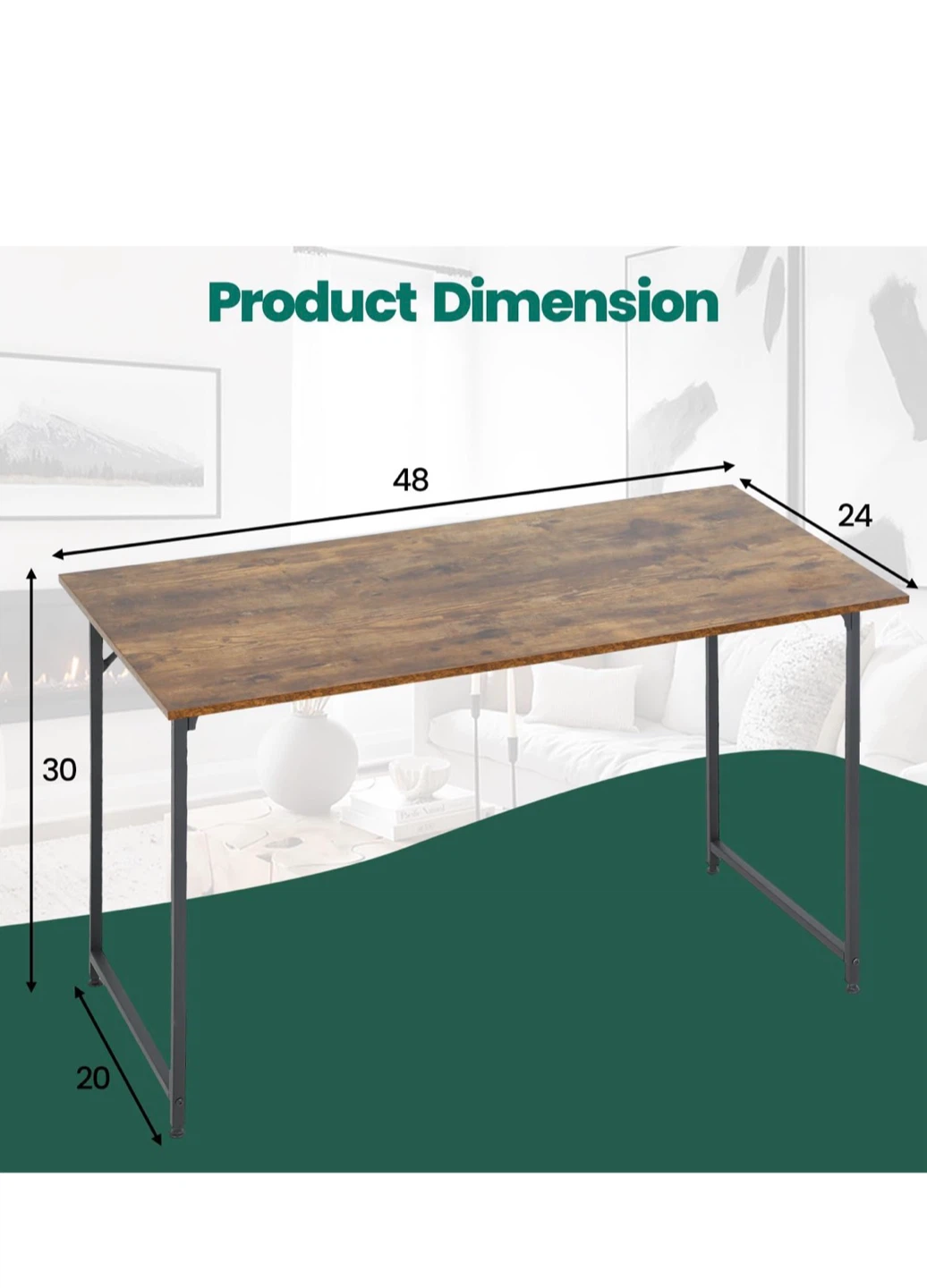 Wood desk - photo 4