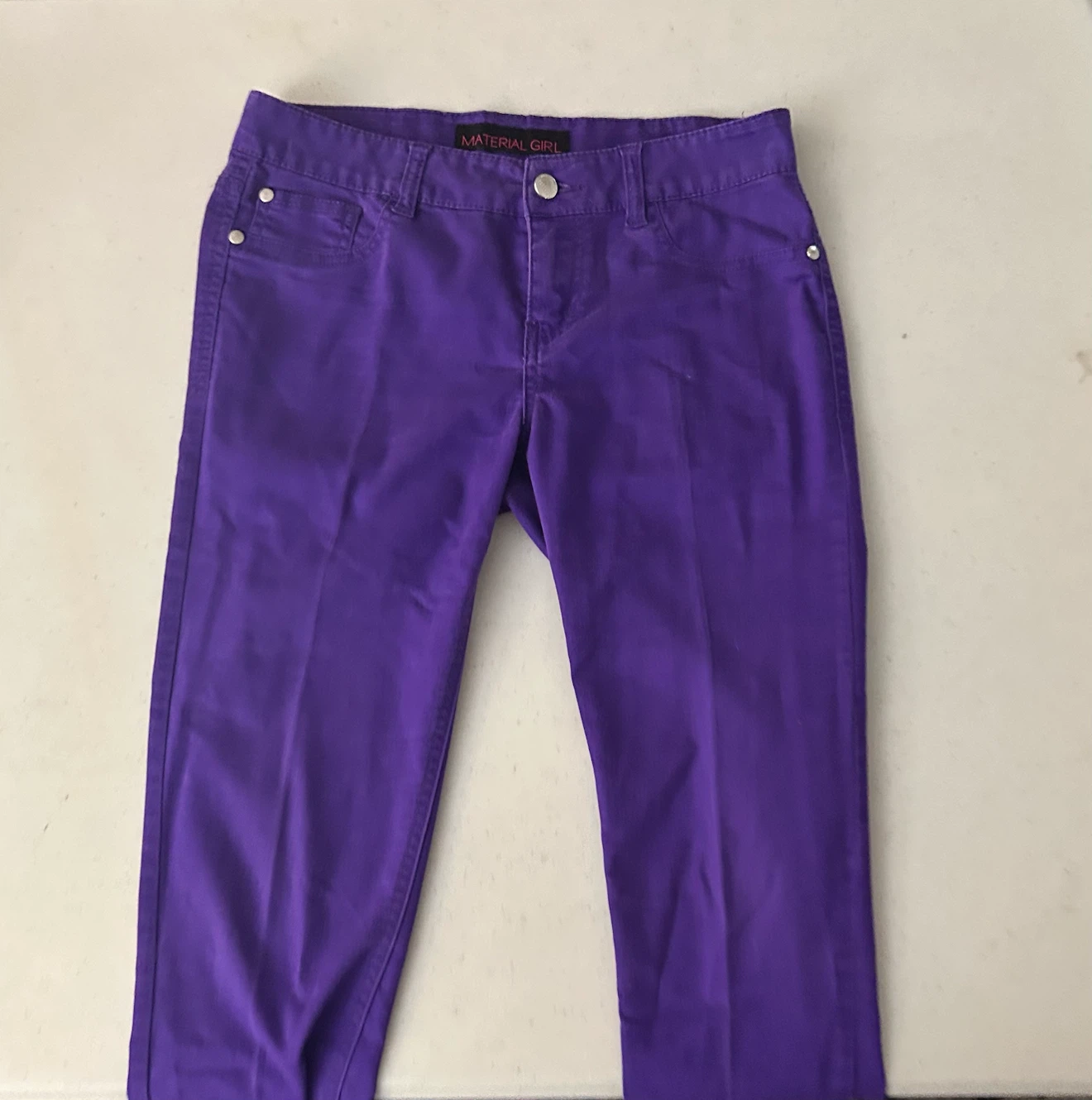 Material Girl Purple Jeans Woman’s size 7 - photo 4