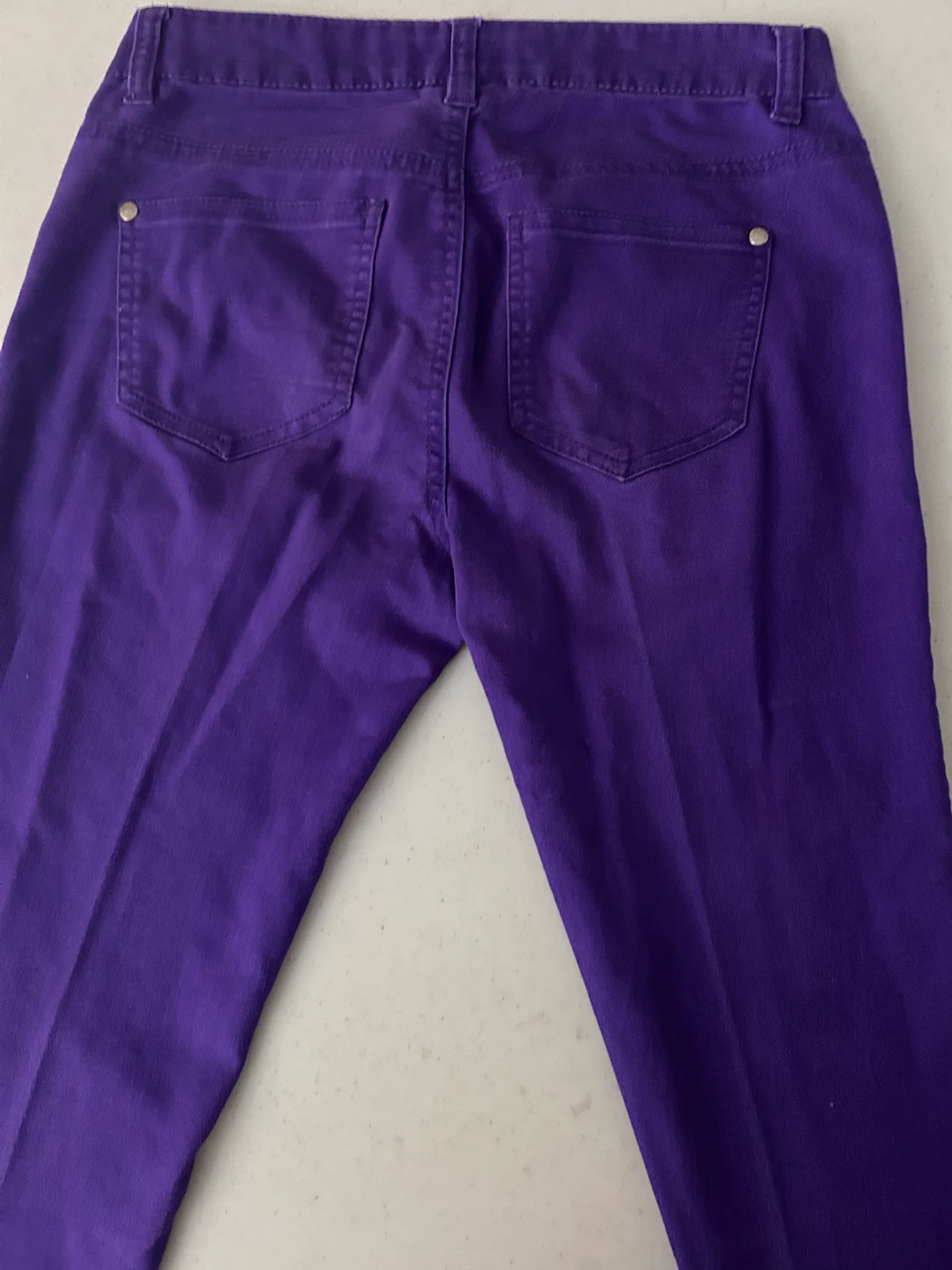 Material Girl Purple Jeans Woman’s size 7 - photo 5