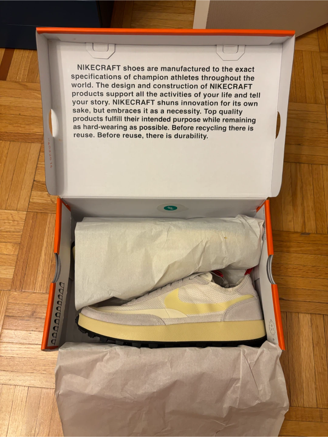 NikeCraft Tom Sachs I.S.R.U. Participation General purpose shoes