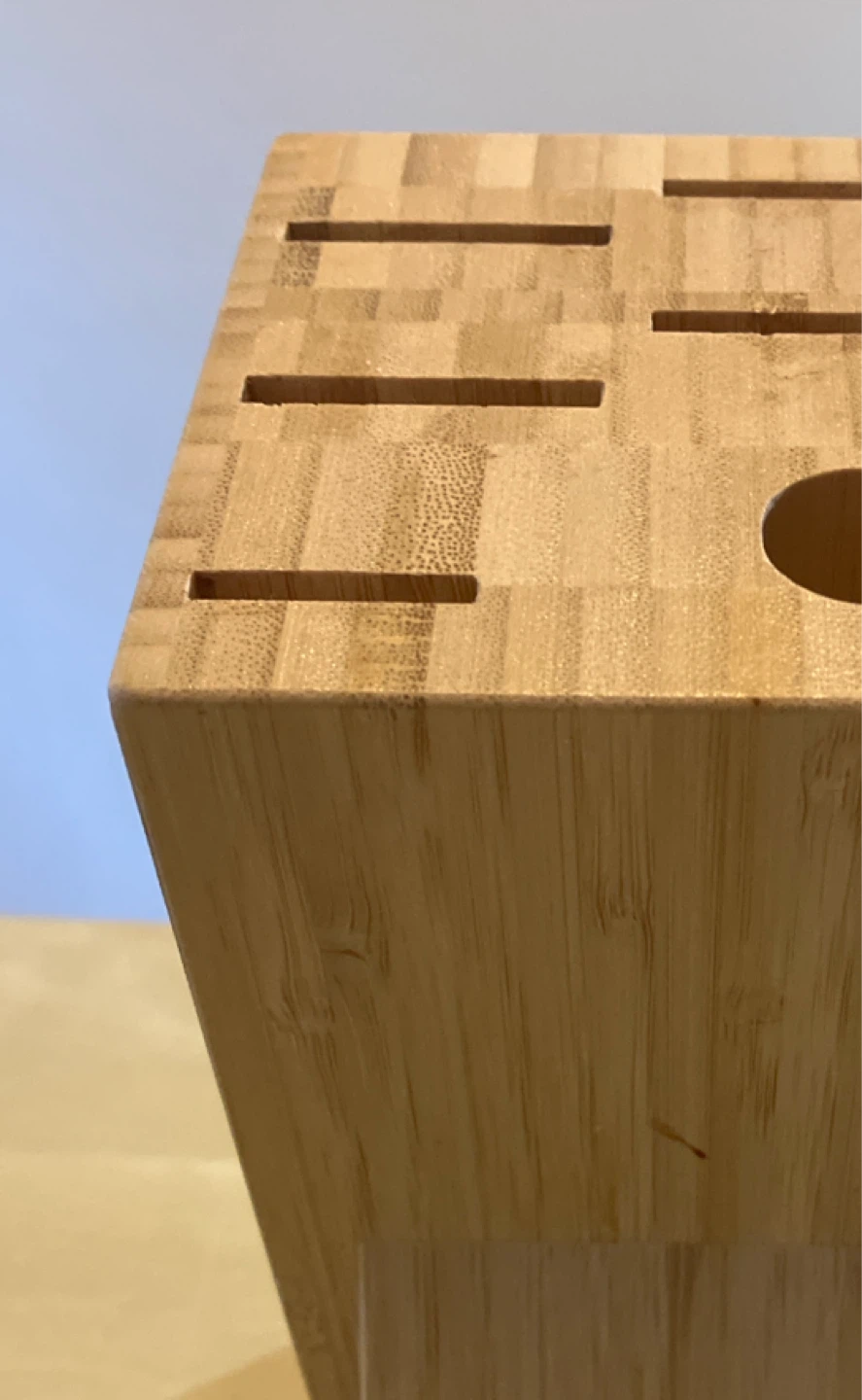 Bamboo Knife Block Holder