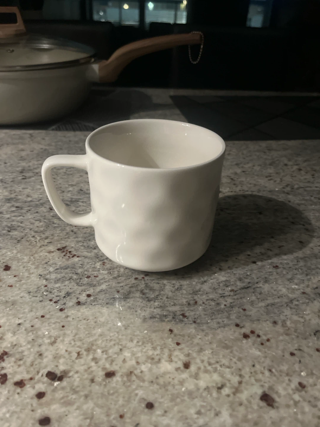 White Textured Ceramic Mug